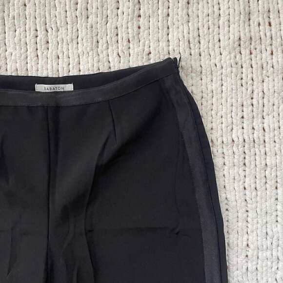 Aritzia Babaton Black Helio Tuxedo Pant - Size 8 - Picture 3 of 6